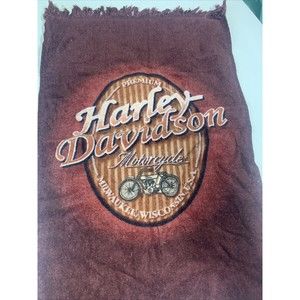 Hand Towel  Harley-Davidson Motor Cycles  Logo Maroon Color Towel